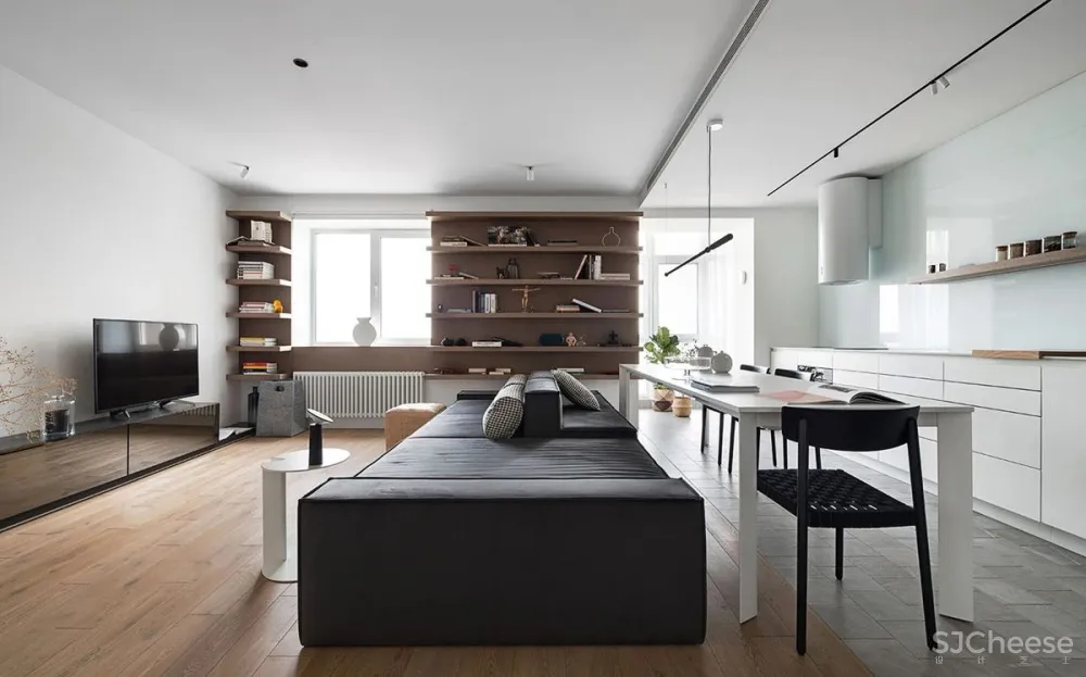 一家三口93.5平米,正是合适的惬意与舒适