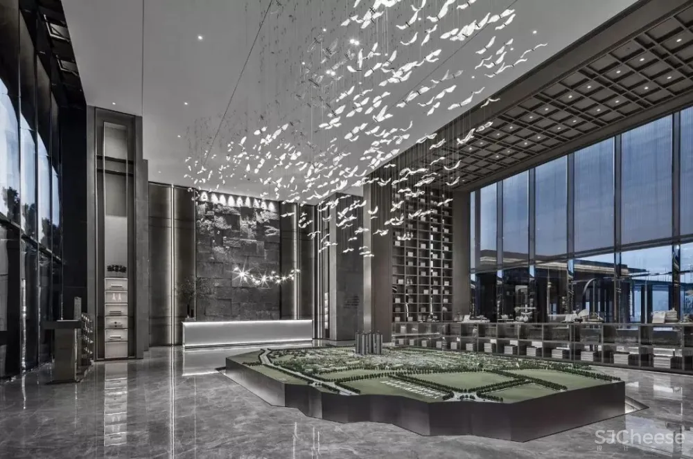 高级灰 新中式,融创广深春风岭南图书馆:以阅读的日常,镌刻一座精神地标