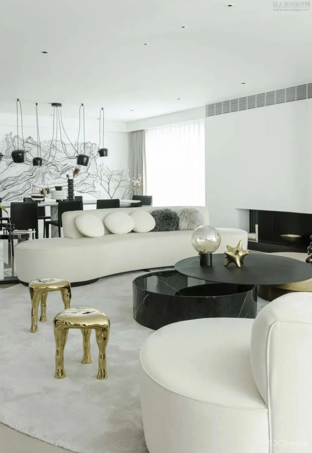 目心设计研究室 上海一线江景宅邸330m²