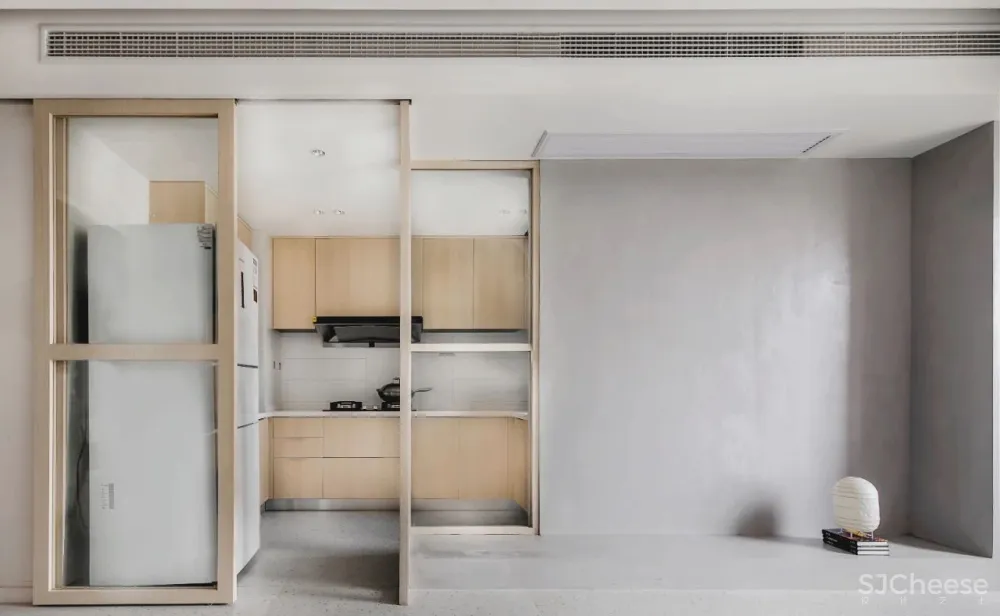 武汉108㎡自然风的家,原木、白墙 通透玻璃,实用不单调