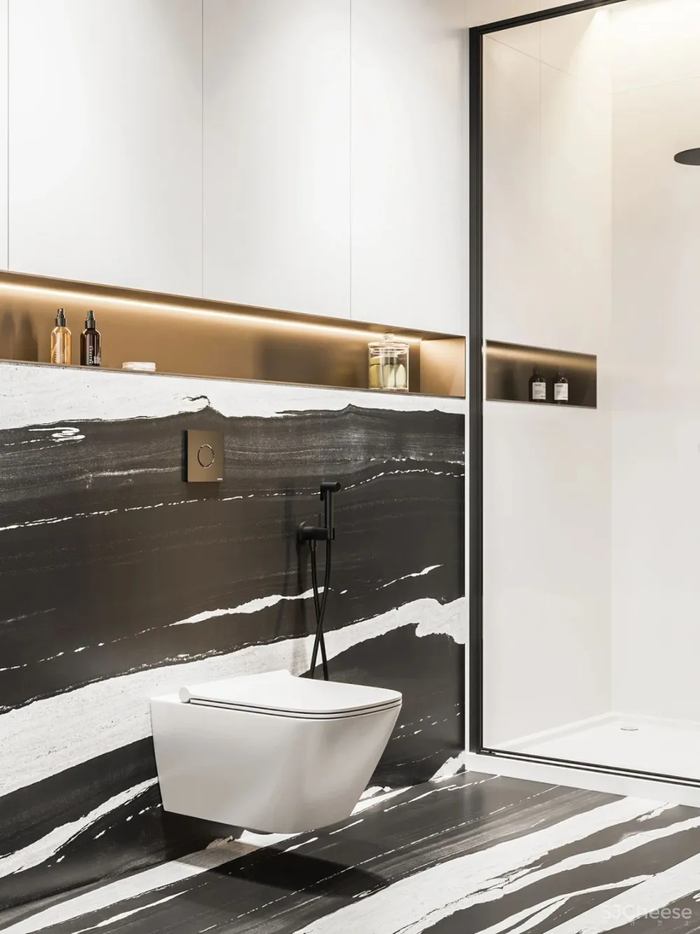 113㎡实用大两居,轻奢简致!