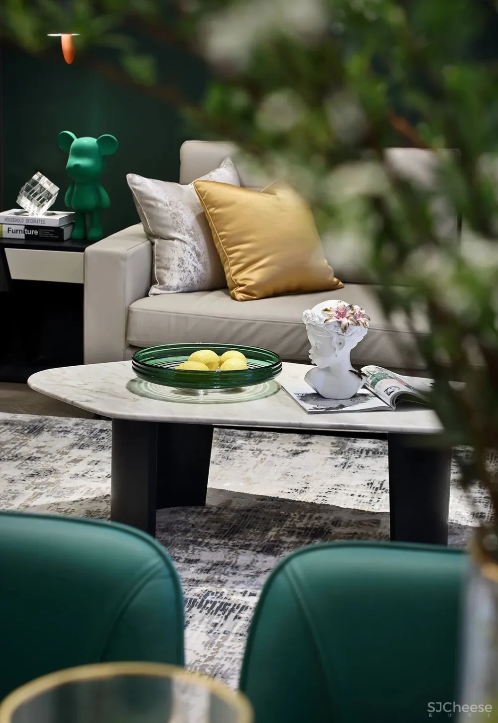 这样的撞色搭配,太美了!