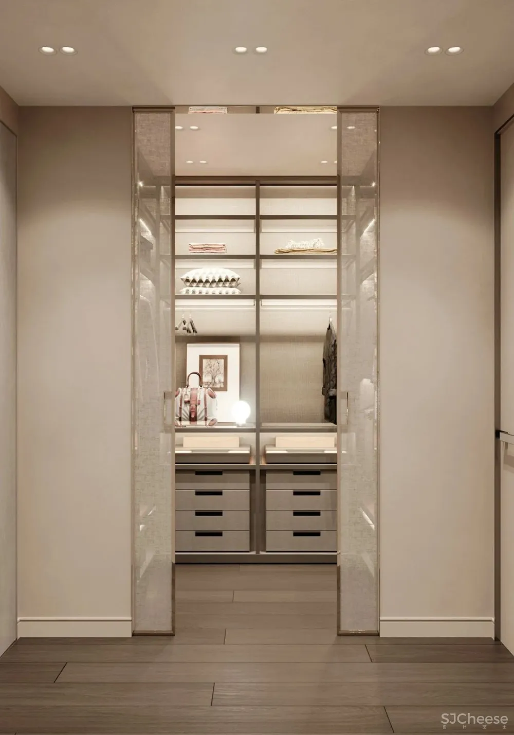 贴近自然的暖粉色公寓,大气实用,颇具格调!