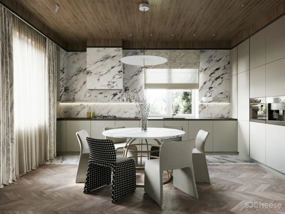 现代简欧住宅，淡雅生活的精致居所！