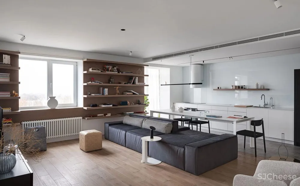 一家三口93.5平米,正是合适的惬意与舒适