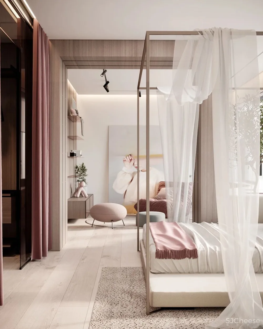 自然简约的两层公寓，一家四口的温馨日常！