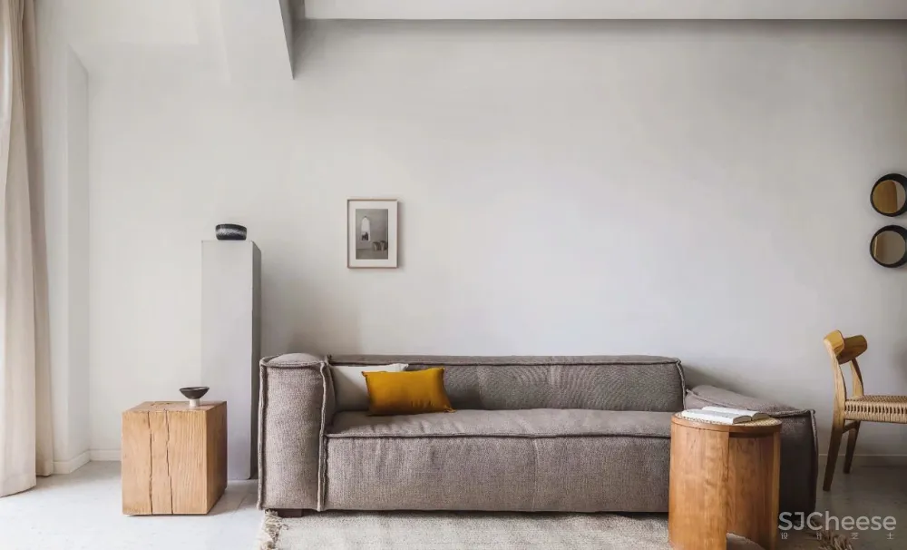 武汉108㎡自然风的家,原木、白墙 通透玻璃,实用不单调