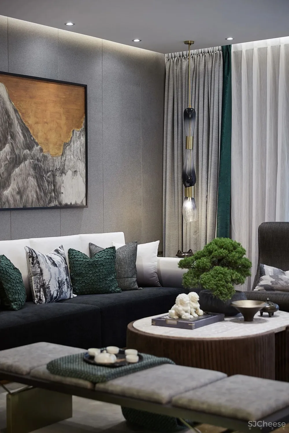 史南桥 189㎡现代都市样板间,非凡气质的至臻格调!