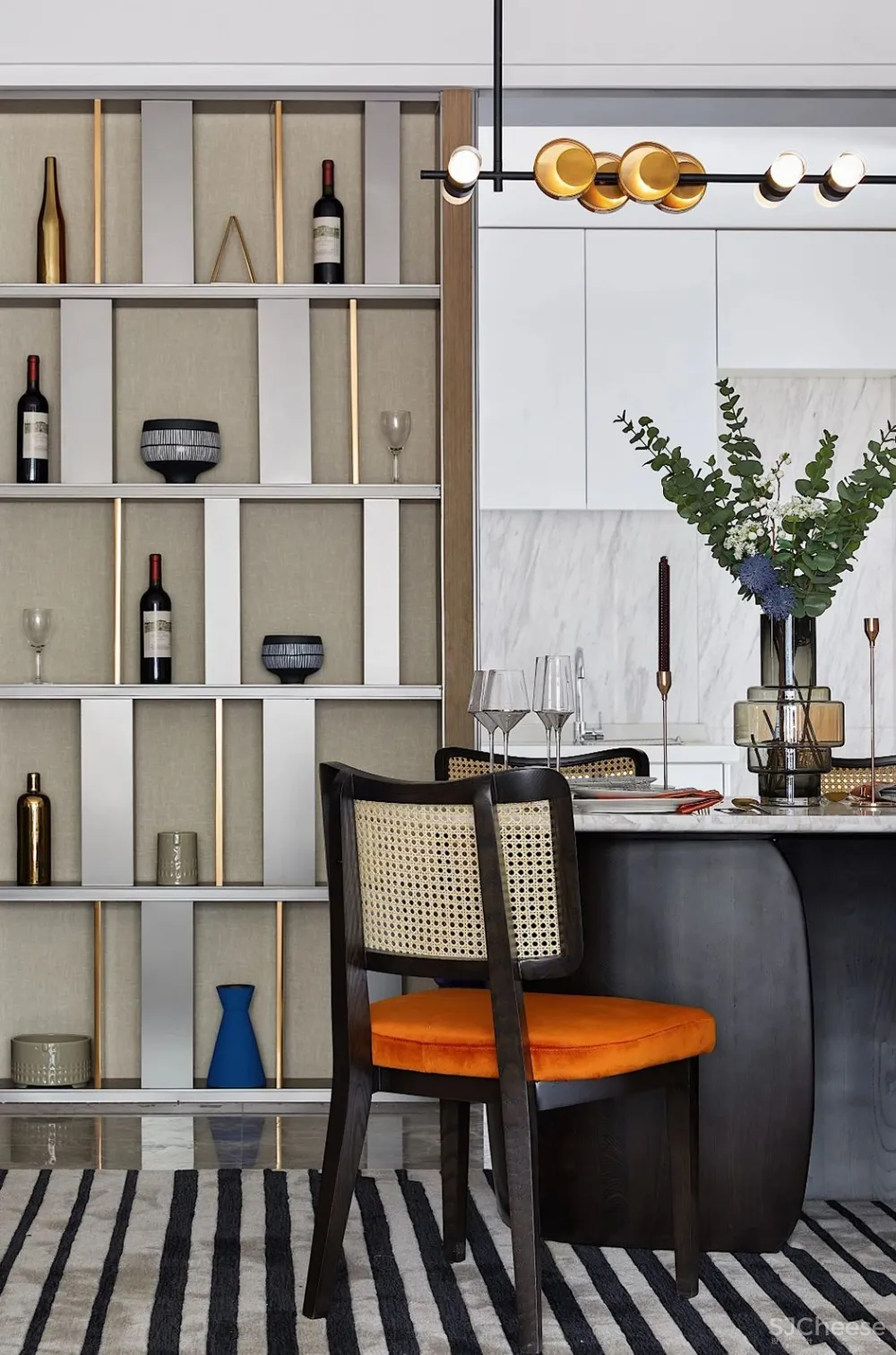 这样的撞色搭配,太美了!