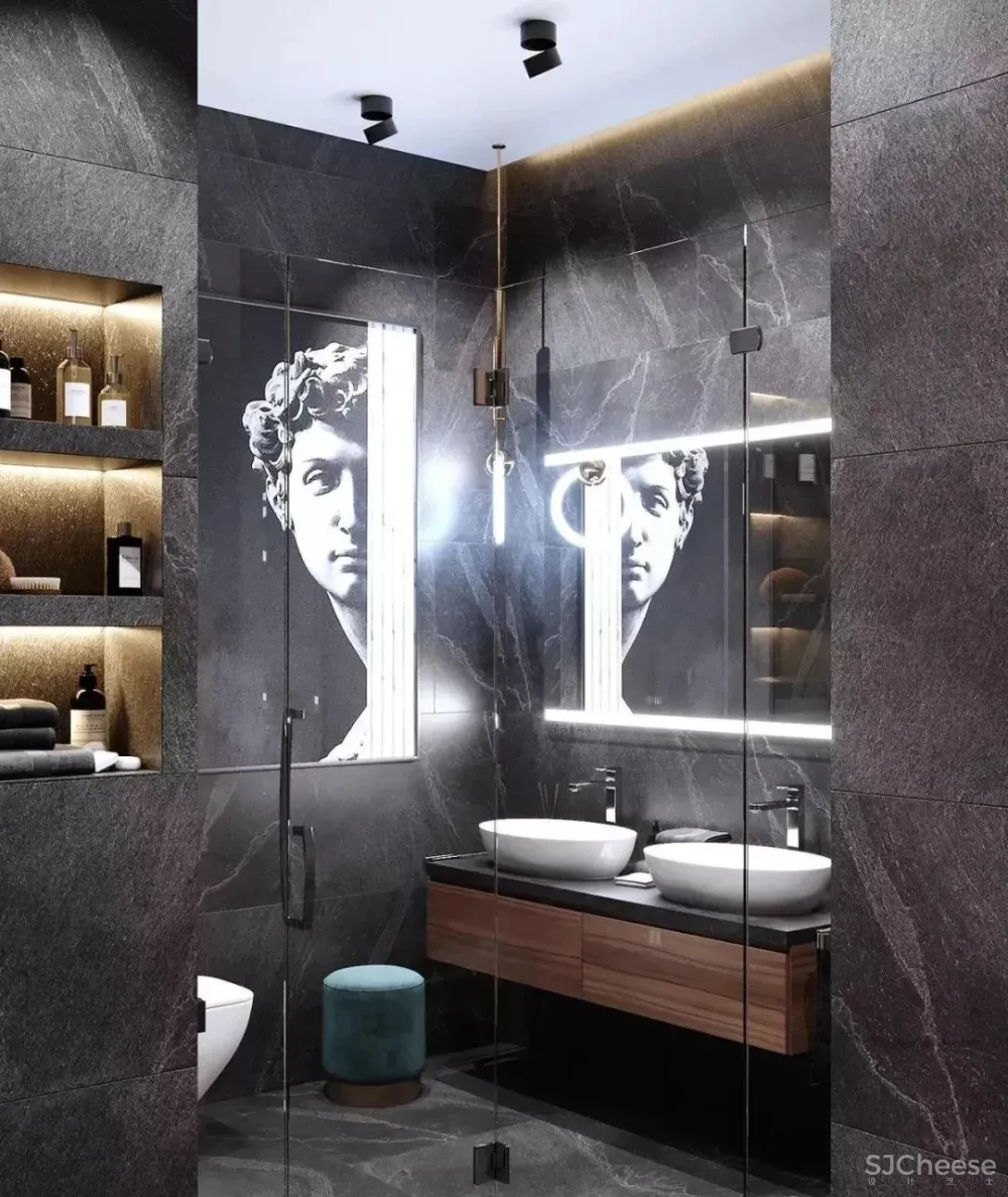 110㎡知性优雅住宅,令人无法抗拒的时髦蓝色!