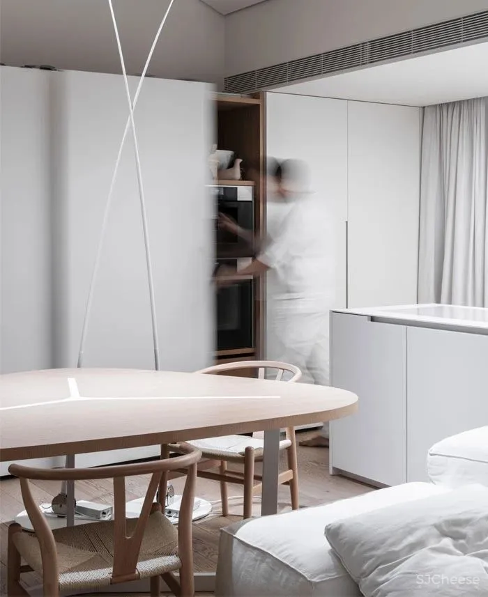 将色彩运用到极致，时髦灵动下非黑即白的男女公寓