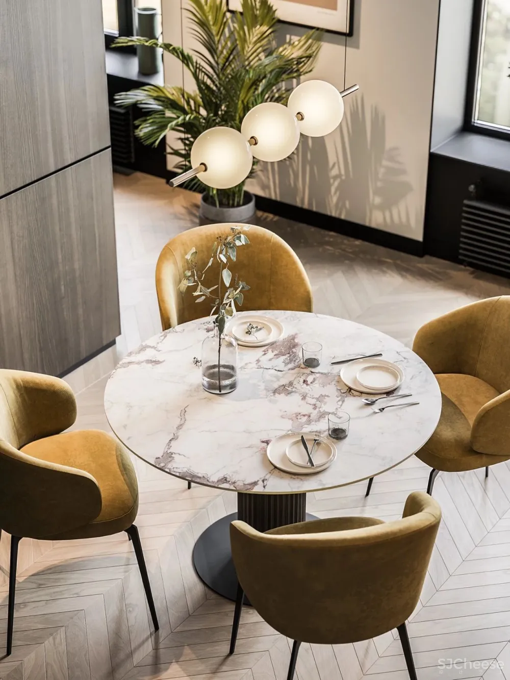 113㎡实用大两居,轻奢简致!