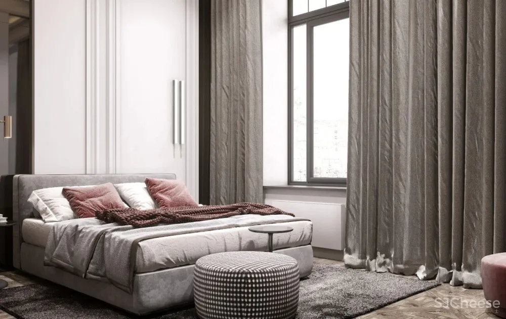 200㎡精致轻奢住宅,一抹低调红很高级!