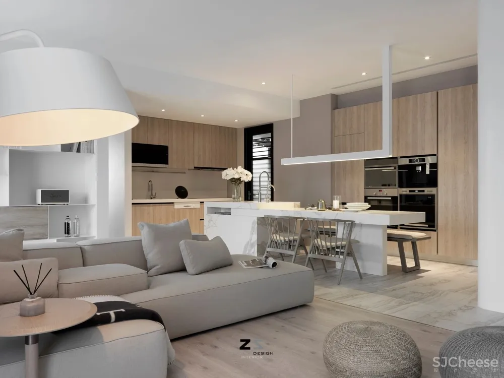 极简白 原木,舒适生活家