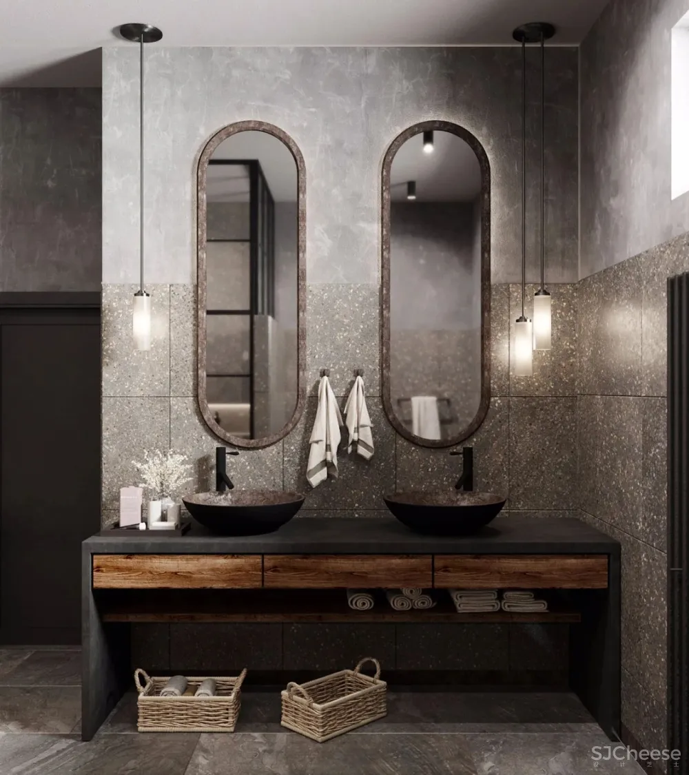 165㎡前卫复古风住宅,刚柔并济,优雅出新高度!