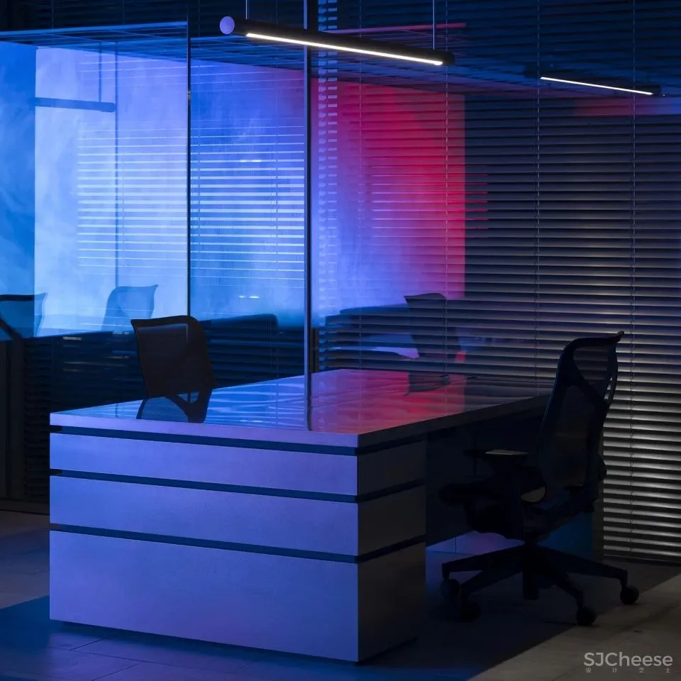 模糊图像与现实空间之间的界限 WARP办公空间 I IN Inc.