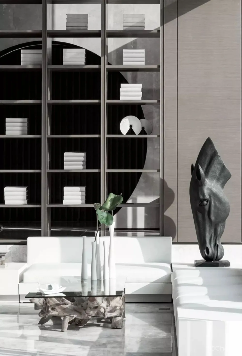 高级灰 新中式,融创广深春风岭南图书馆:以阅读的日常,镌刻一座精神地标