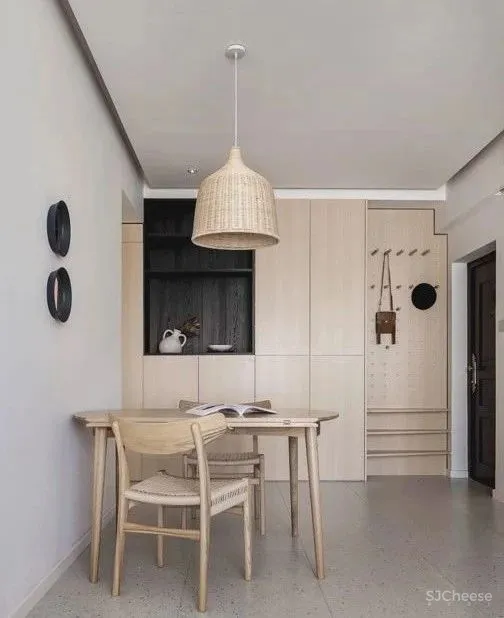 武汉108㎡自然风的家,原木、白墙 通透玻璃,实用不单调