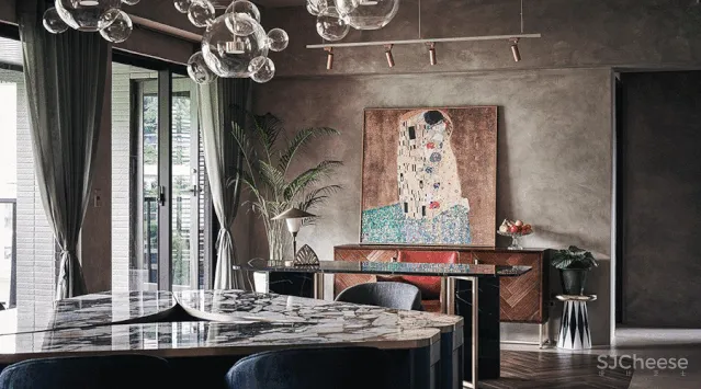 餐厅秒变大沙发,132㎡ 使用空间多一倍