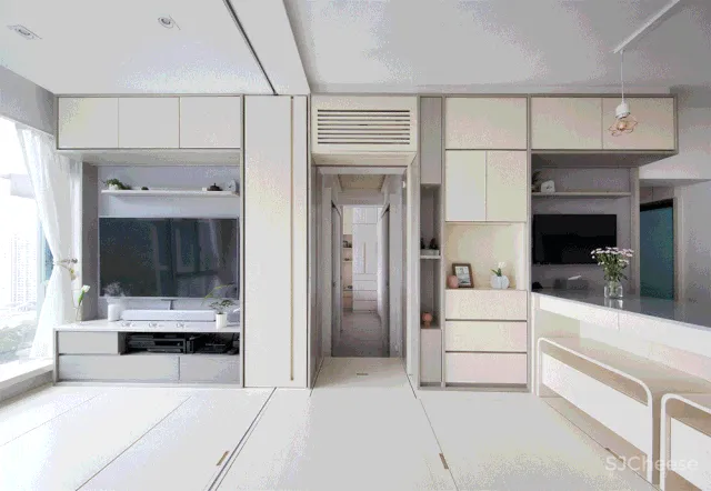 49㎡ 用好地台, 一房瞬间变四房!