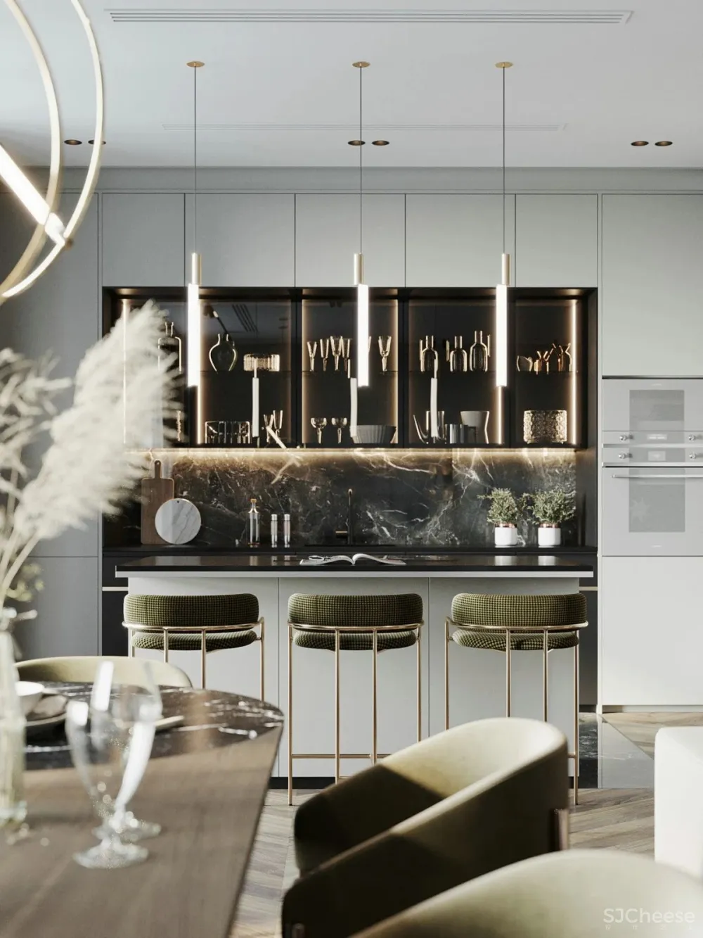 140㎡精致轻奢美宅，品味小资生活的浪漫情调！