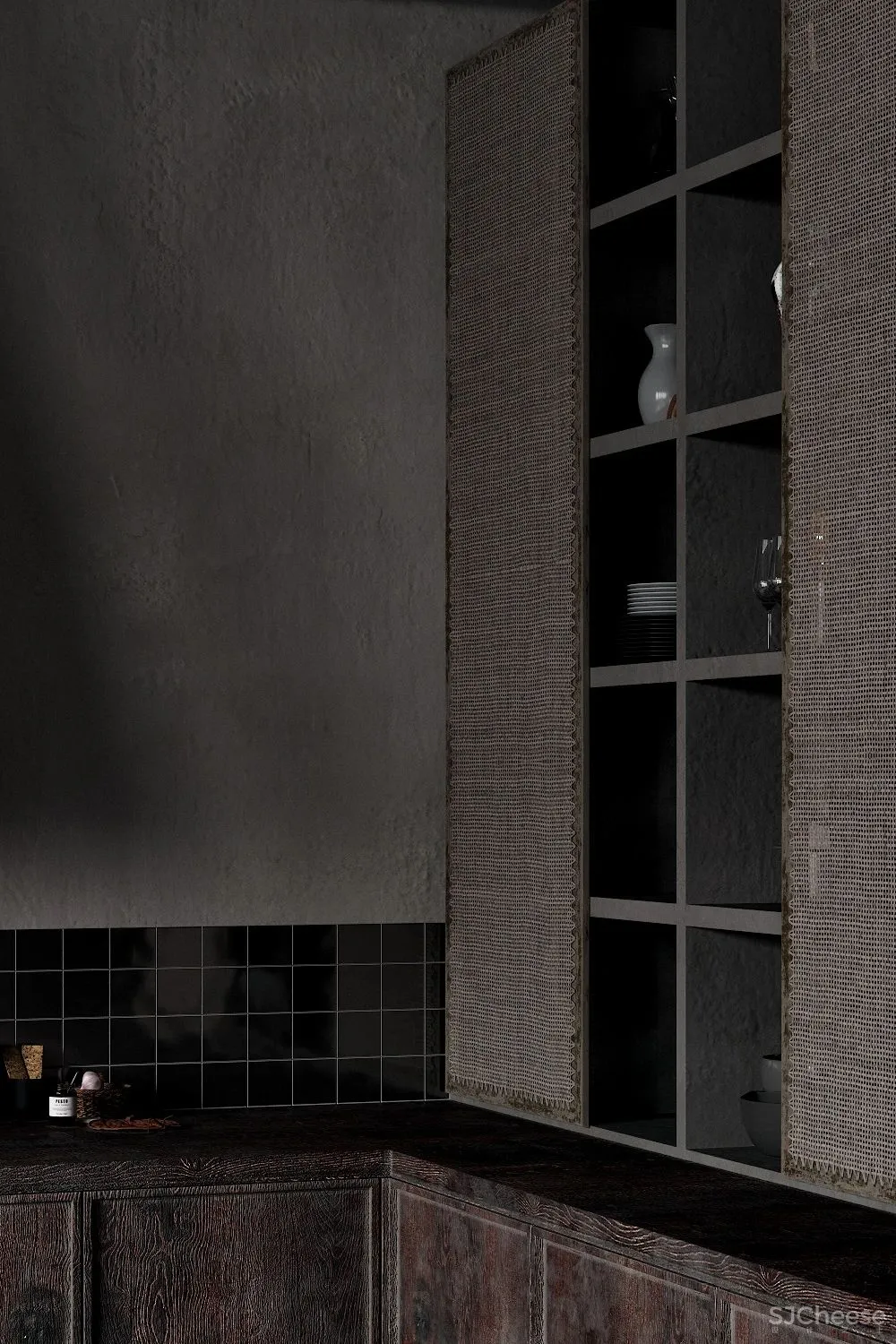 高冷色系空间,这质感太高级了!