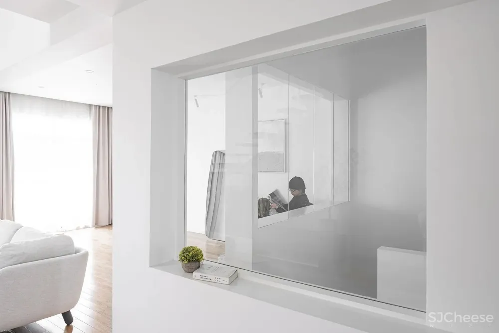 半空间,白色纯粹的家 yan design studio