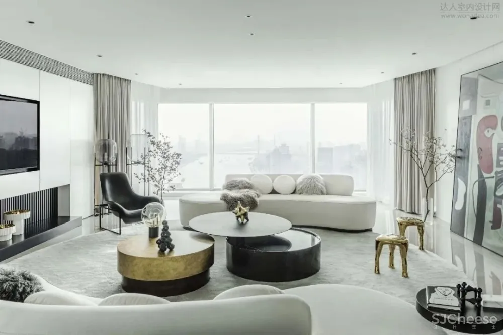 目心设计研究室 上海一线江景宅邸330m²