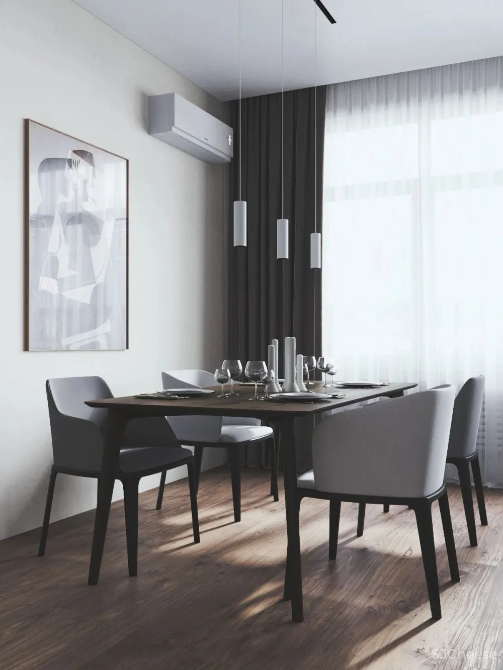 93㎡自然温馨的家庭公寓,一家四口的恬逸日常!