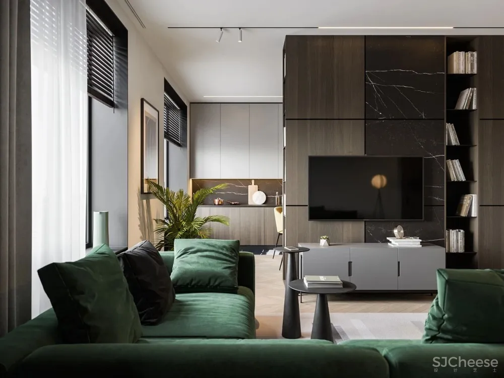 113㎡实用大两居,轻奢简致!