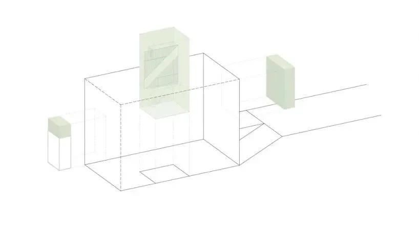 除了上下楼,这座楼梯也是空间的限定元素