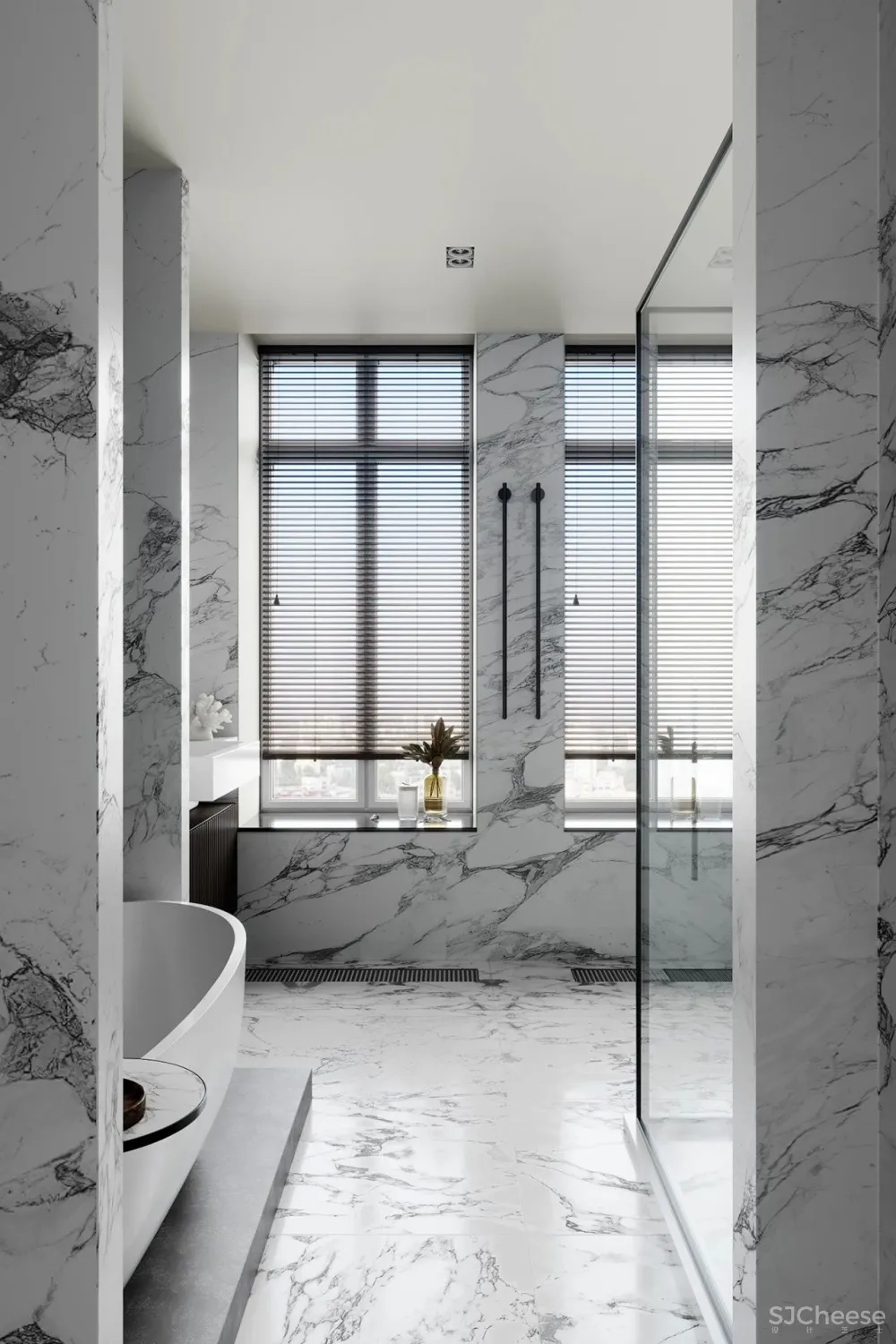 180㎡年轻夫妇的家，高级灰 大理石，这样才高级！