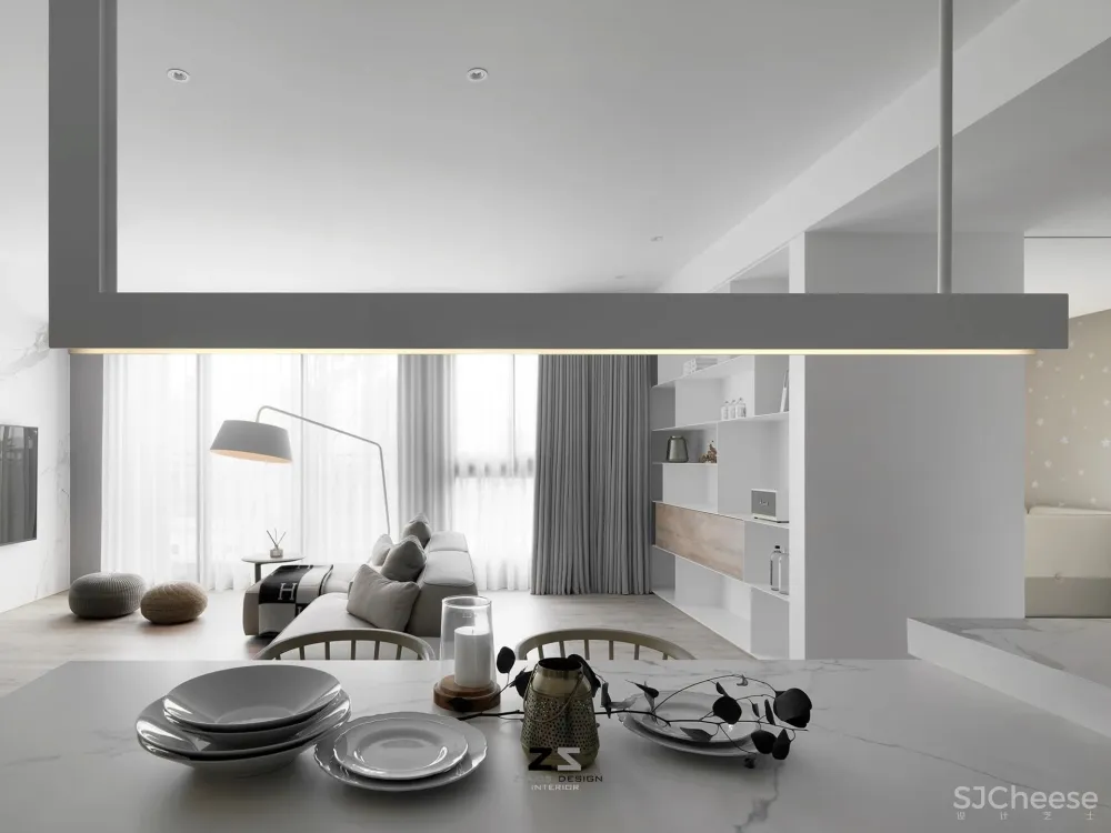 极简白 原木,舒适生活家