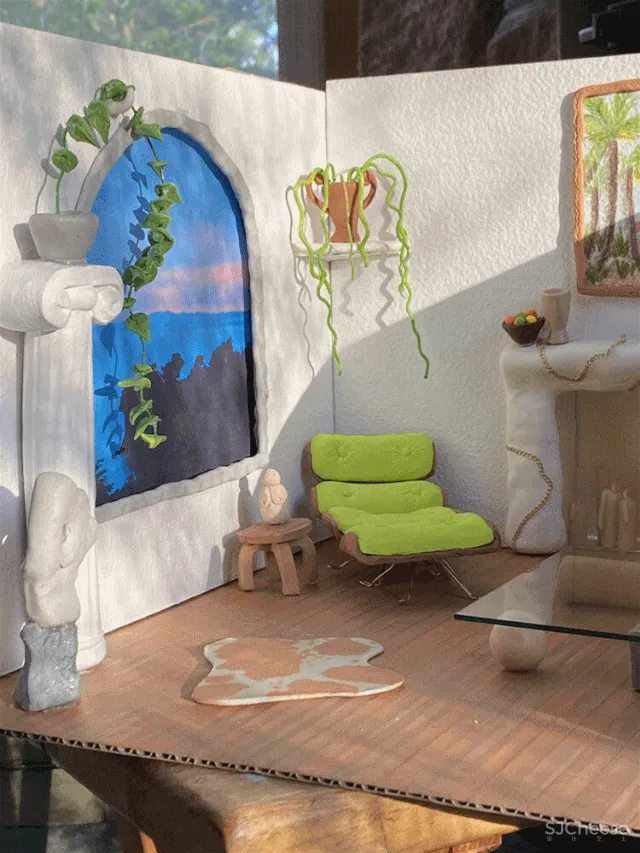 居家隔离的手工达人,用黏土捏出理想房间!每一个都超级惊艳!