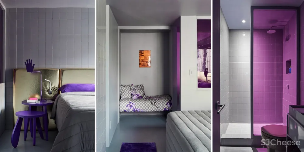 设计师自宅翻新设计——紫罗兰色的精致简约 Crosby Studios