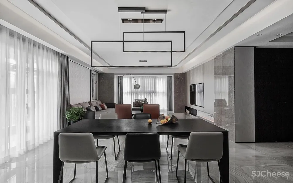 228㎡ 现代风简约住宅,舒适随性让生活回归本质