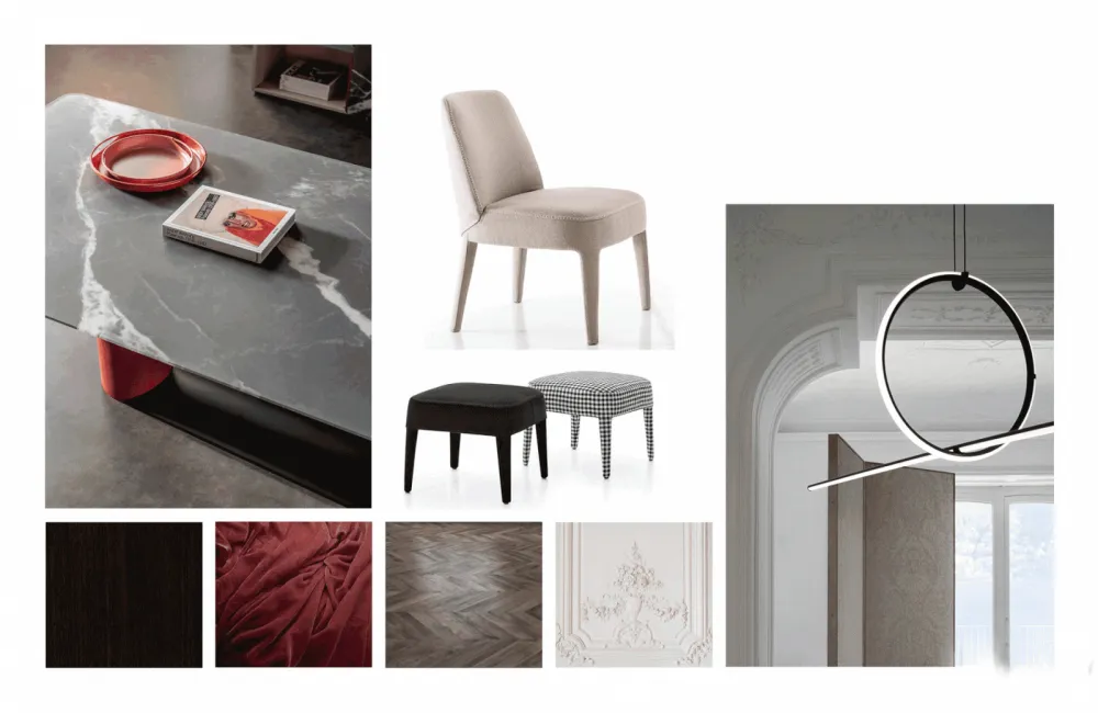 65㎡时尚复古风公寓,最爱那抹迷人酒红色!