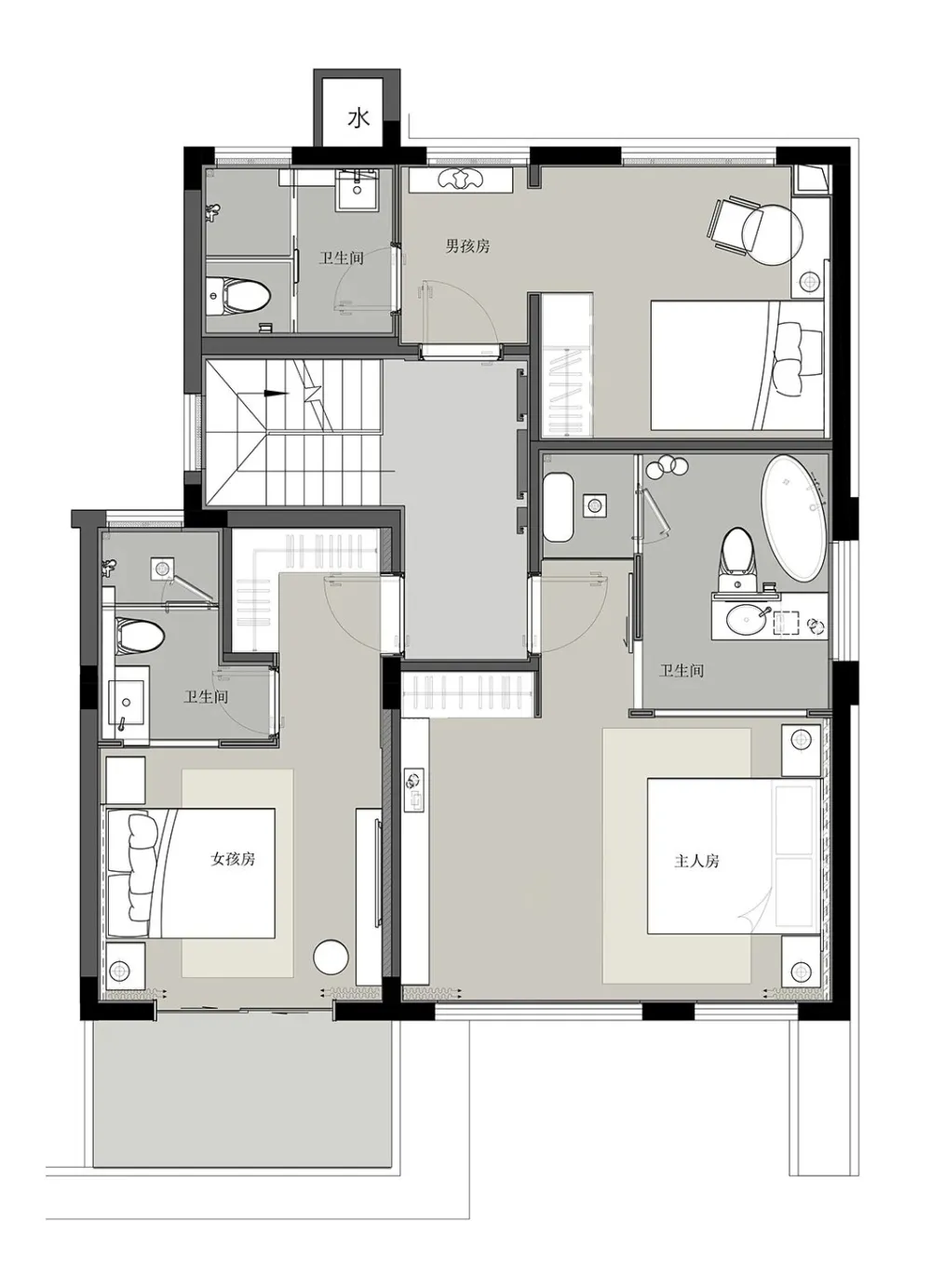首发 吴文粒:240㎡简约叠墅,探寻沉静的艺术!