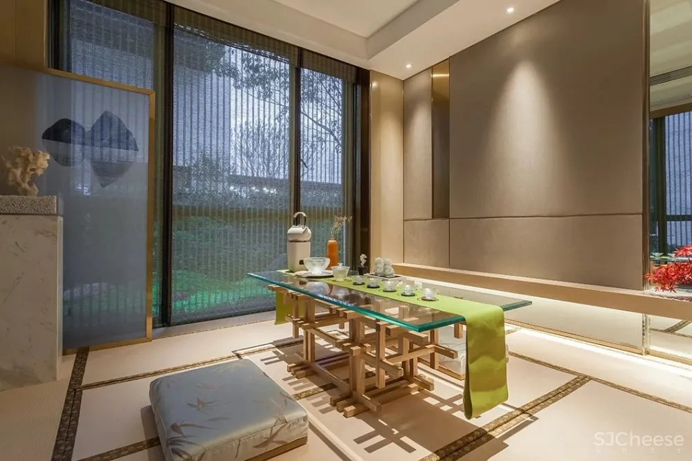 300㎡超美新中式：茶色悠然，新派雅趣！