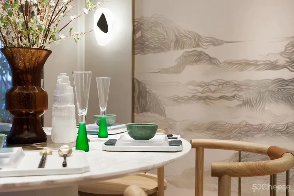 300㎡超美新中式：茶色悠然，新派雅趣！