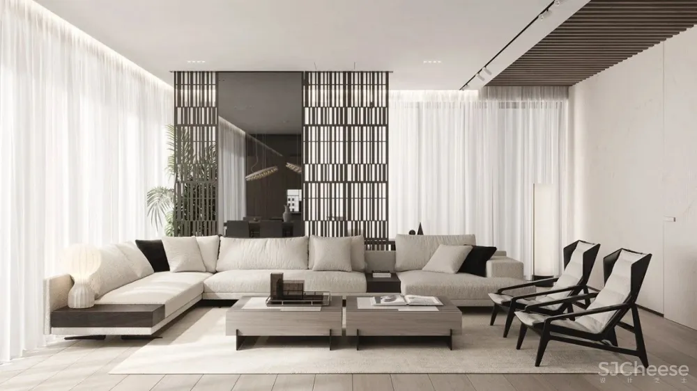 170㎡大都市住宅，大理石 胡桃木，绝对的美学！