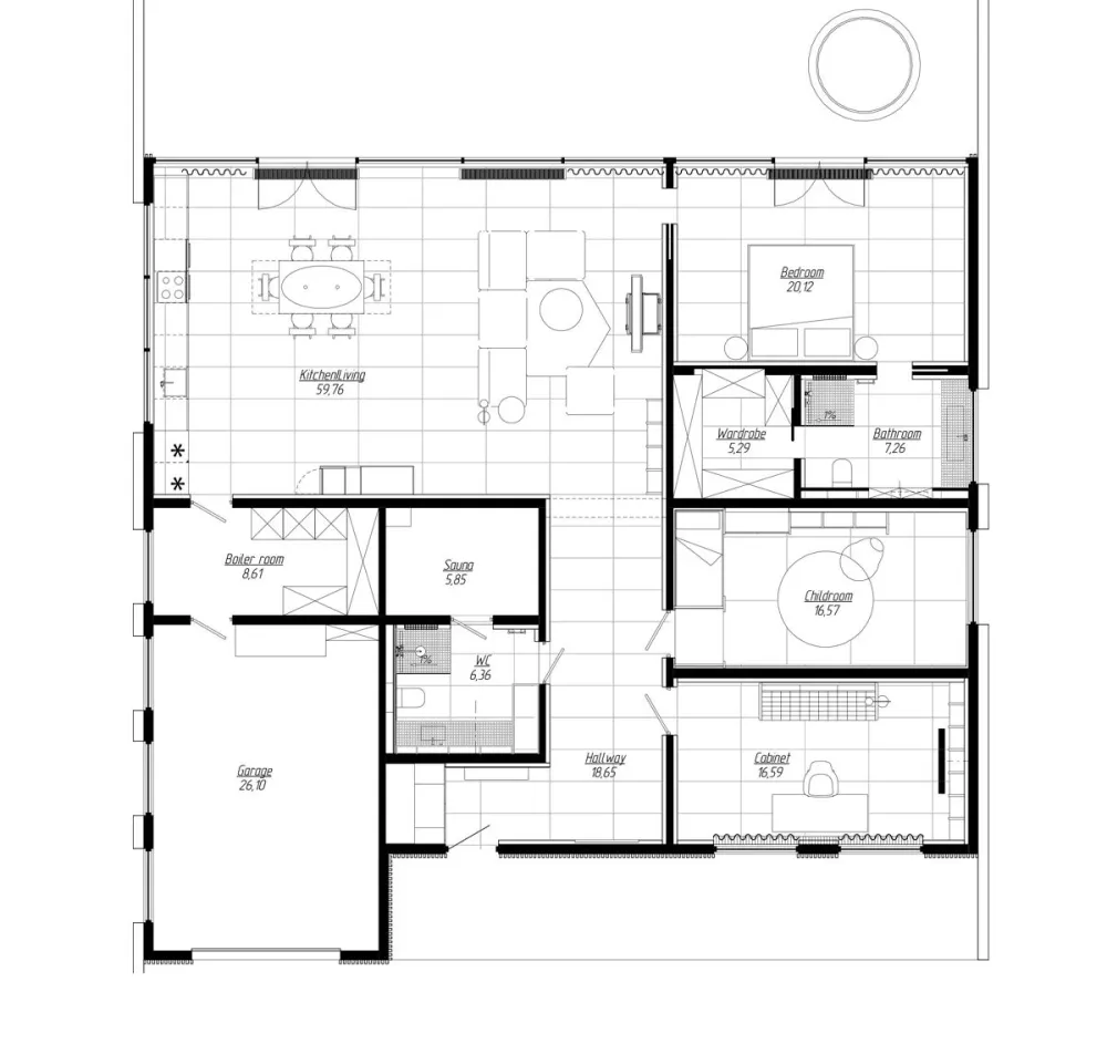 174㎡ 高级黑住宅,墙面这样设计更有质感