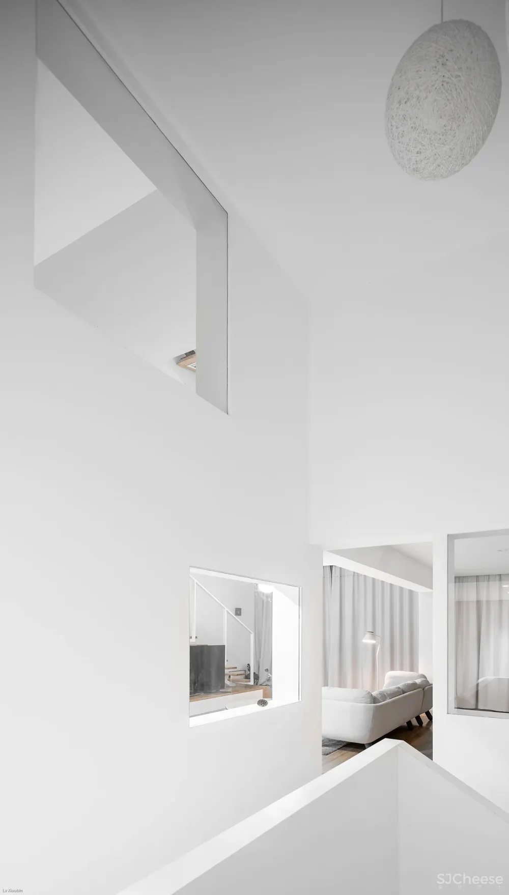 半空间,白色纯粹的家 yan design studio