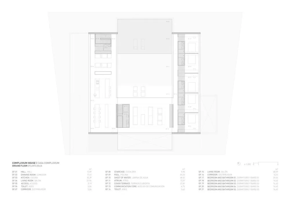 西班牙，马德里，方井住宅