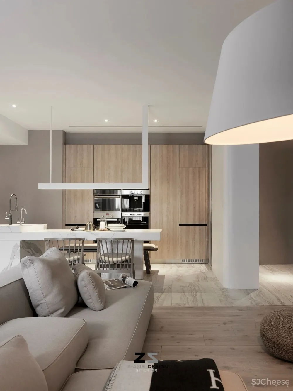 极简白 原木,舒适生活家