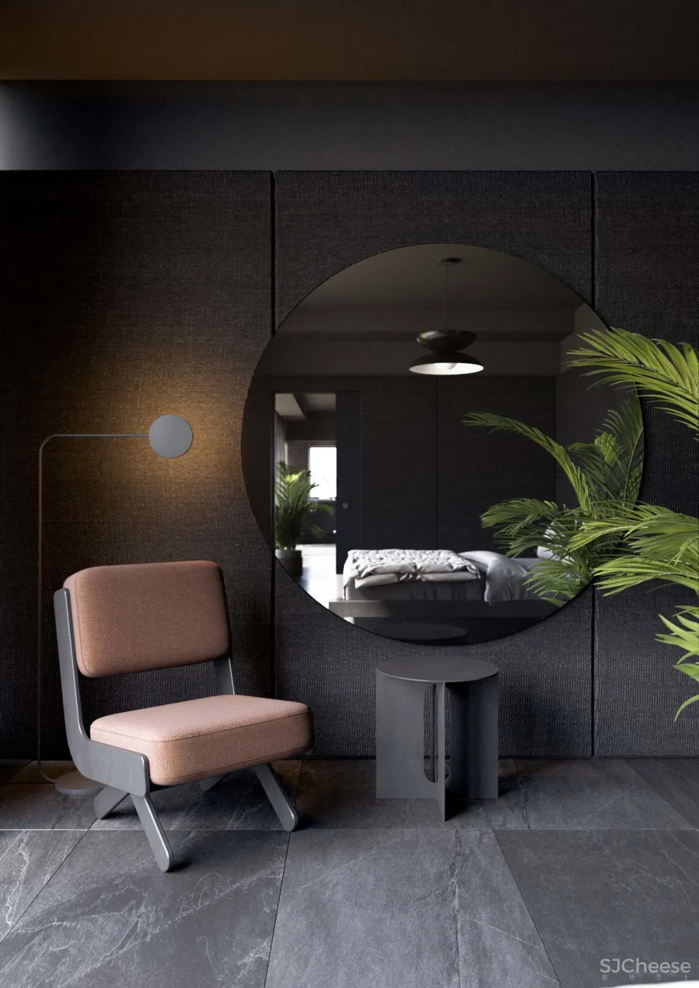 174㎡ 高级黑住宅,墙面这样设计更有质感