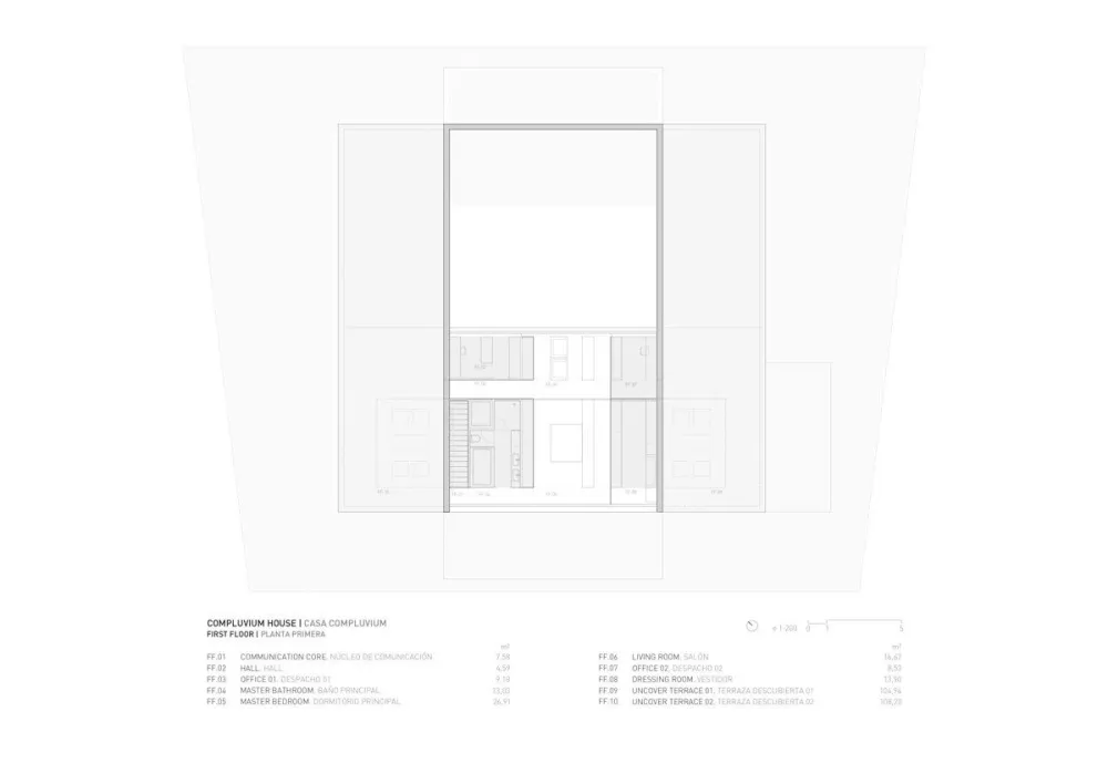 西班牙，马德里，方井住宅