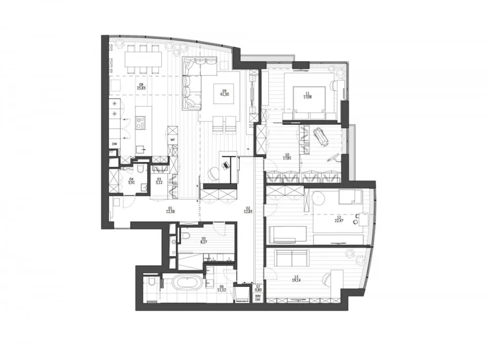 Nido Interiors | KRV , 俄罗斯现代轻奢住宅