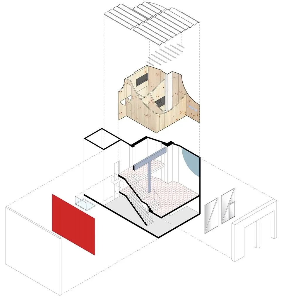 弧形隔断“森林” 西班牙Impress牙科诊所 Raúl Sánchez Architects