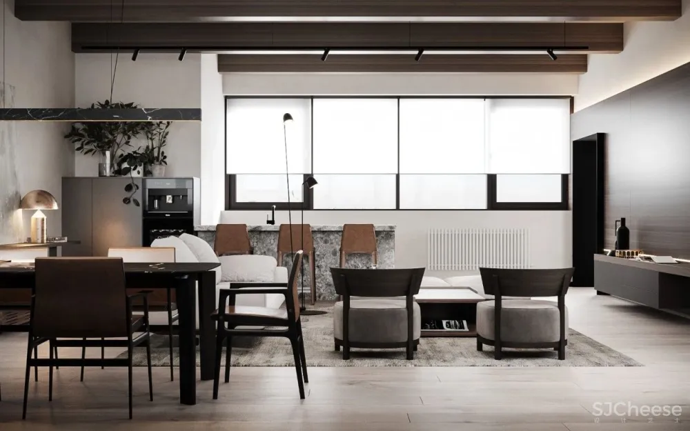 自然简约的两层公寓，一家四口的温馨日常！